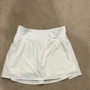SPANX White Get Moving Tennis Skirt